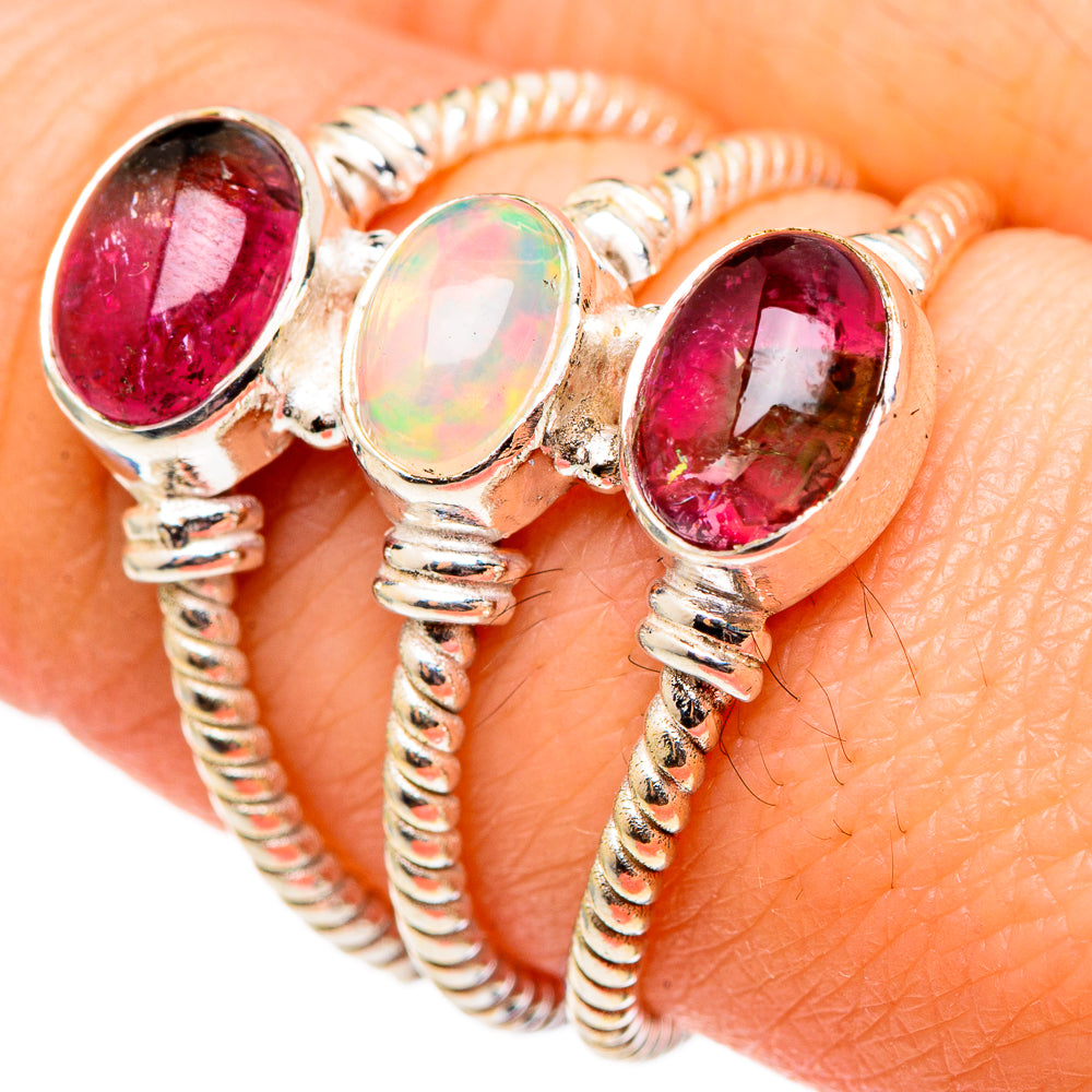 Ethiopian Opal Rings handcrafted by Anasilvercos - RING99021
