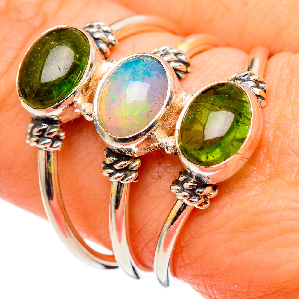 Ethiopian Opal Rings handcrafted by Anasilvercos - RING99023