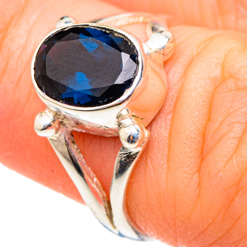 Blue Spinel Rings handcrafted by Anasilvercos - RING99028