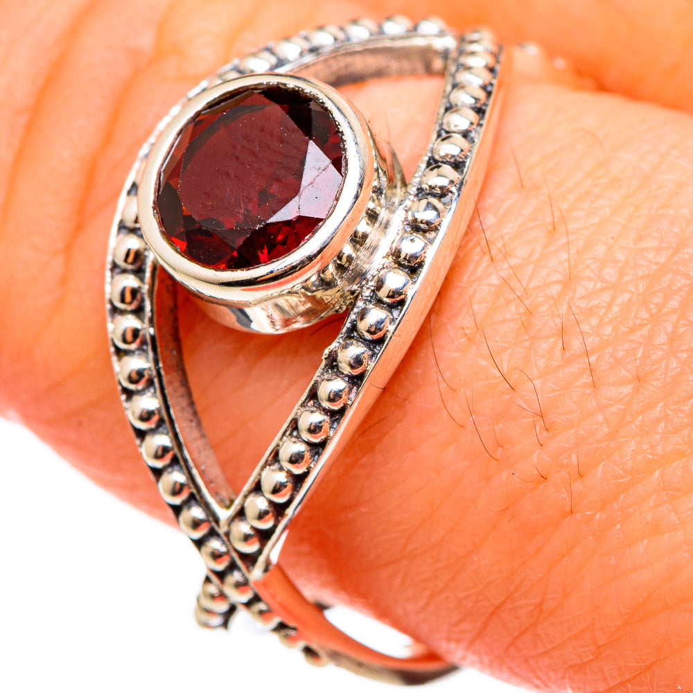 Garnet Rings handcrafted by Anasilvercos - RING99040