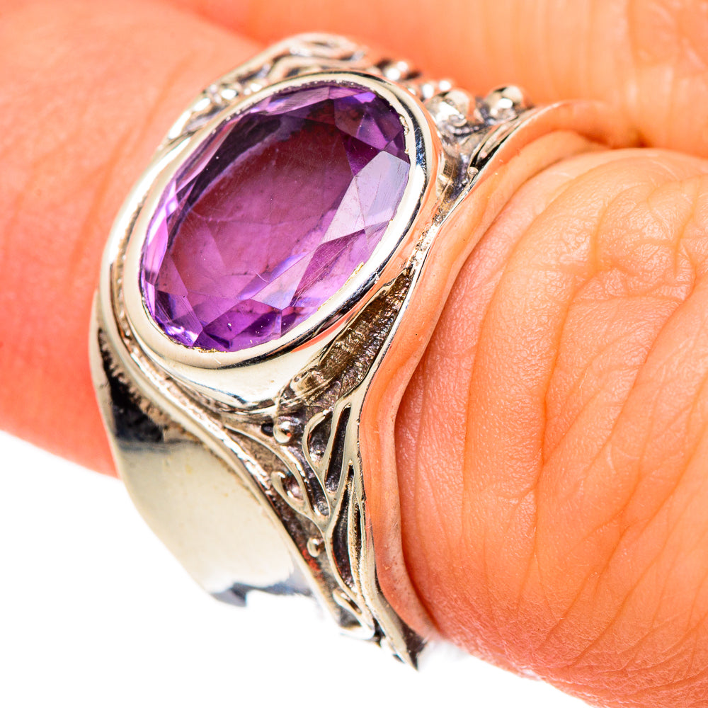 Amethyst Rings handcrafted by Anasilvercos - RING99049
