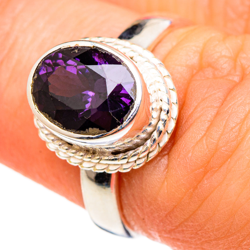 Purple Spinel Rings handcrafted by Anasilvercos - RING99083