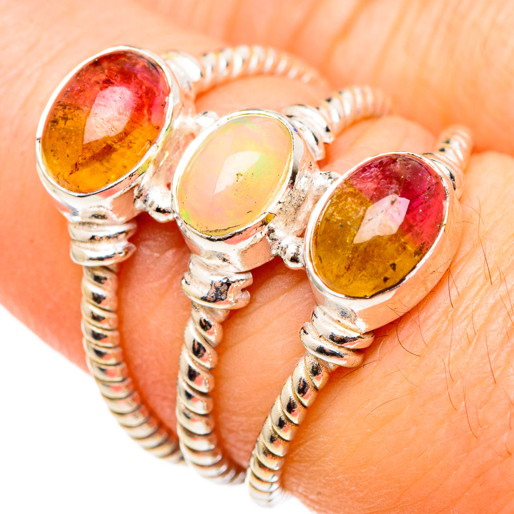 Ethiopian Opal Rings handcrafted by Anasilvercos - RING99091