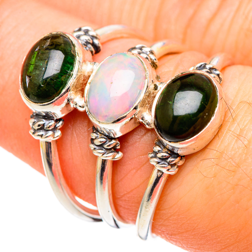 Ethiopian Opal Rings handcrafted by Anasilvercos - RING99093