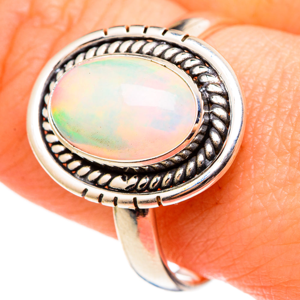 Ethiopian Opal Rings handcrafted by Anasilvercos - RING99094