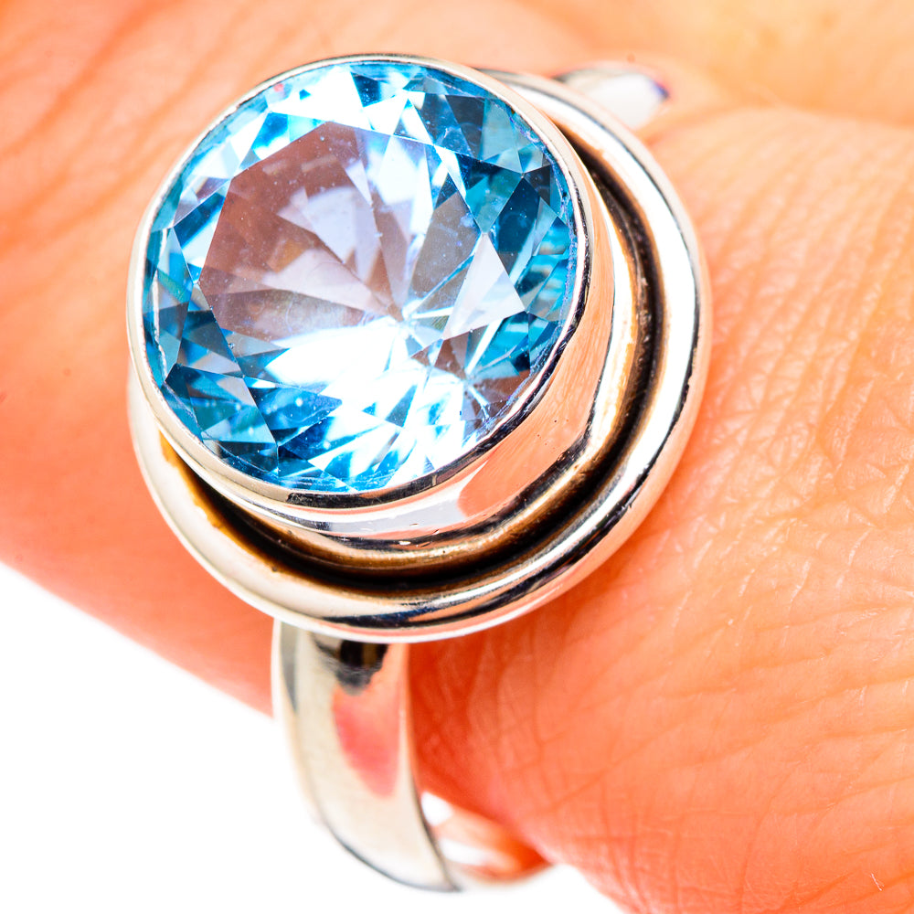 Blue Topaz Rings handcrafted by Anasilvercos - RING99099