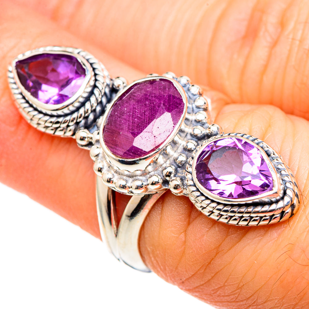 Ruby Rings handcrafted by Anasilvercos - RING99108