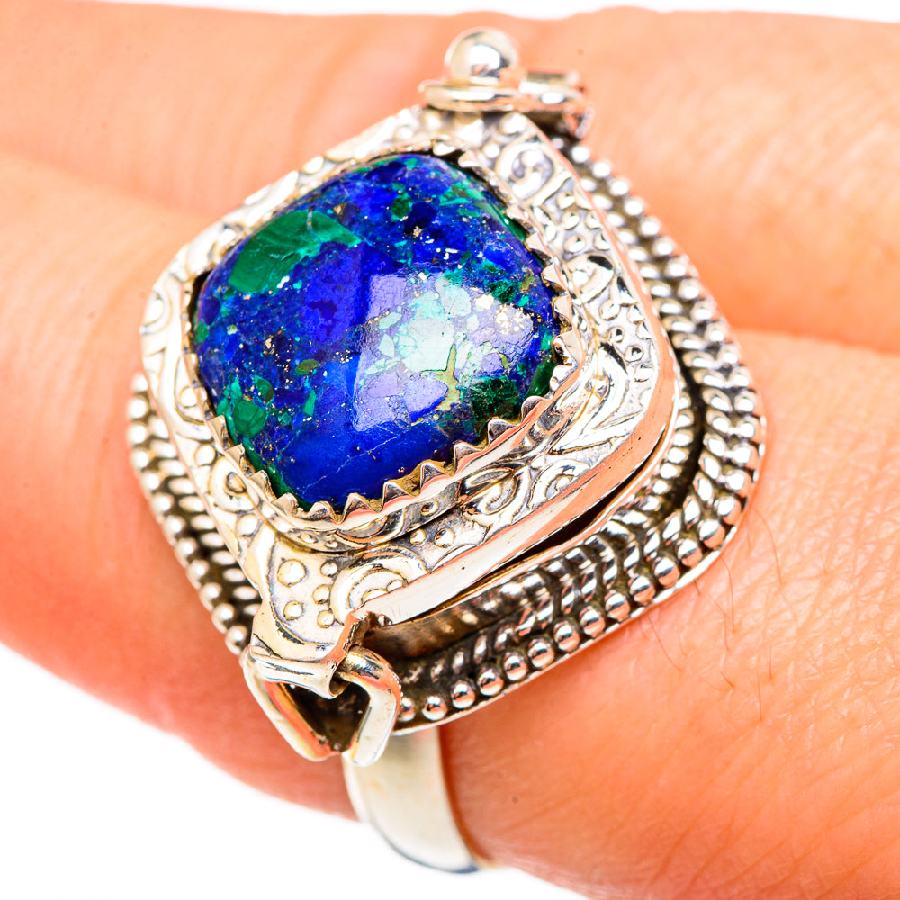 Azurite Rings handcrafted by Anasilvercos - RING99115