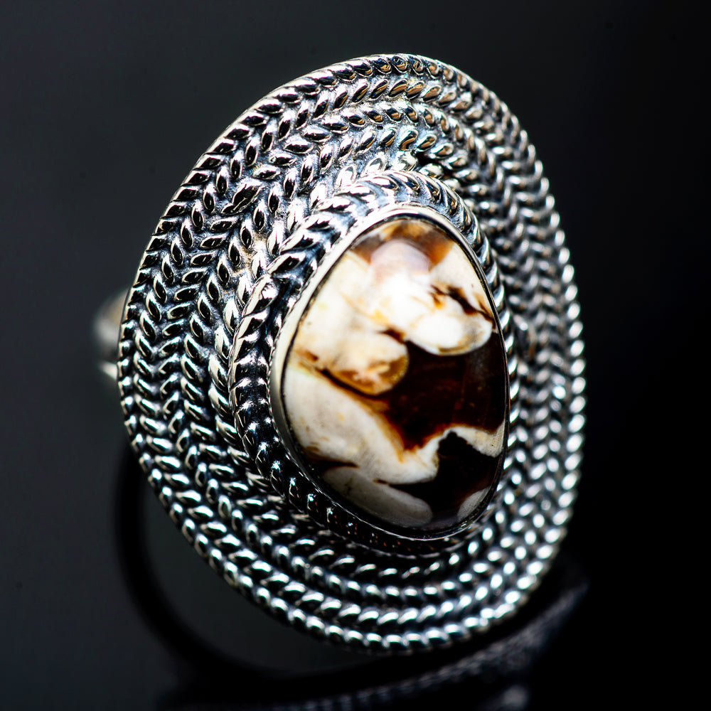 Peanut Wood Jasper Rings handcrafted by Anasilvercos - RING991164