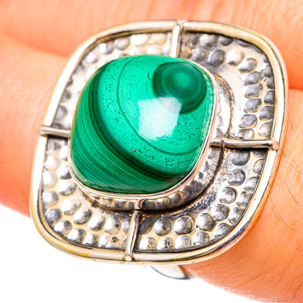 Malachite Rings handcrafted by Anasilvercos - RING99128