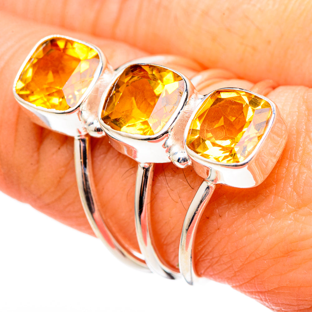Citrine Rings handcrafted by Anasilvercos - RING99135
