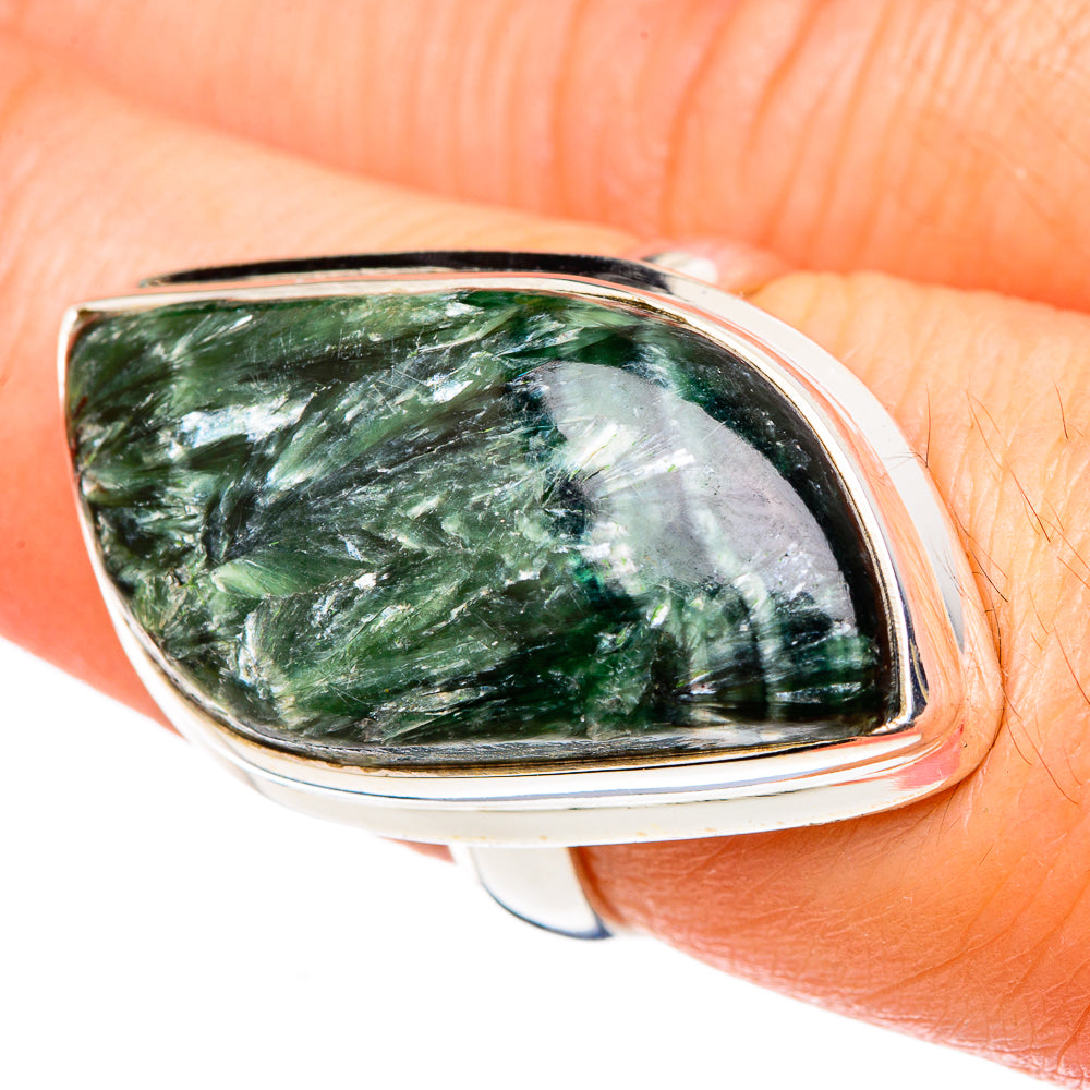 Seraphinite Rings handcrafted by Anasilvercos - RING99166