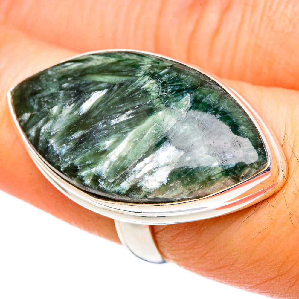 Seraphinite Rings handcrafted by Anasilvercos - RING99168