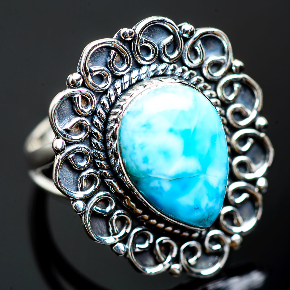 Larimar Rings handcrafted by Anasilvercos - RING991744