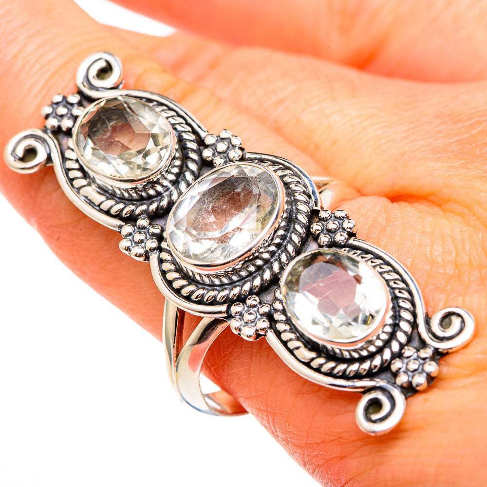 Green Amethyst Rings handcrafted by Anasilvercos - RING99174