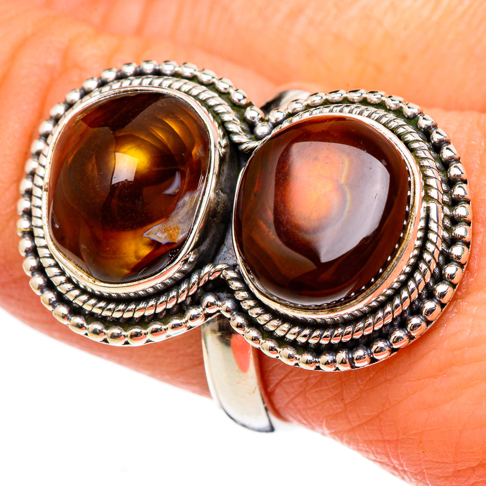 Mexican Fire Agate Rings handcrafted by Anasilvercos - RING99176
