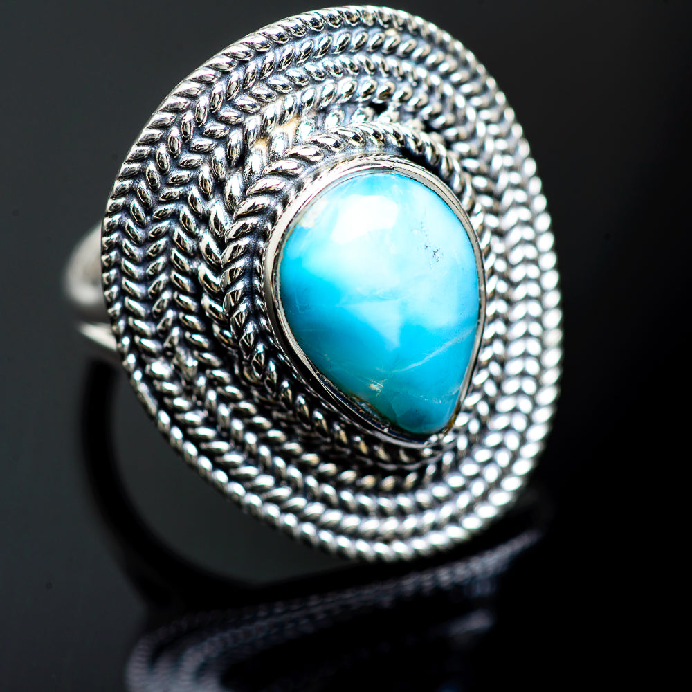 Larimar Rings handcrafted by Anasilvercos - RING991903