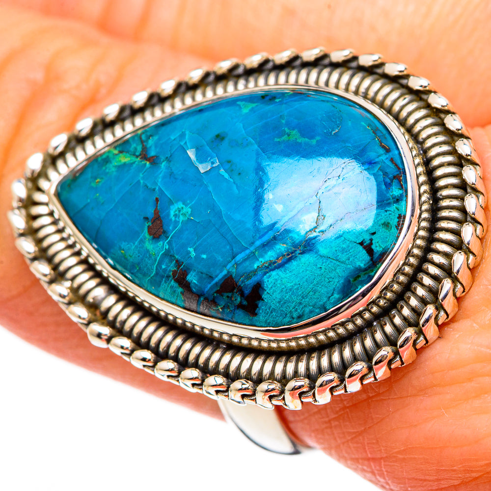 Chrysocolla Rings handcrafted by Anasilvercos - RING99205