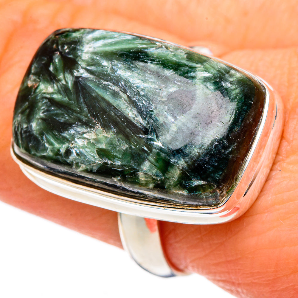 Seraphinite Rings handcrafted by Anasilvercos - RING99208