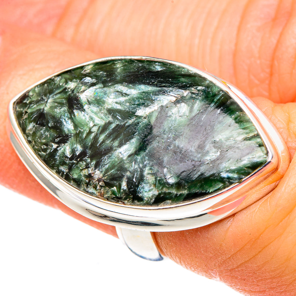 Seraphinite Rings handcrafted by Anasilvercos - RING99210