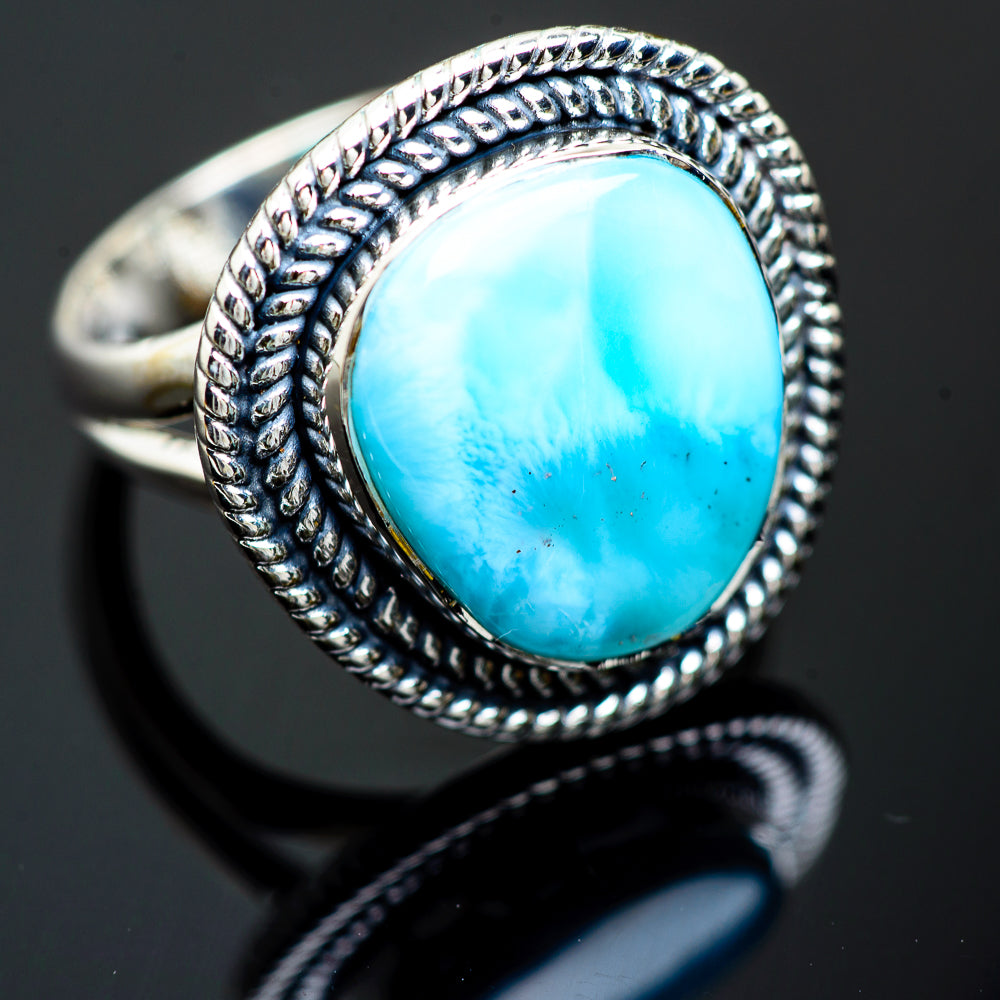 Larimar Rings handcrafted by Anasilvercos - RING992149