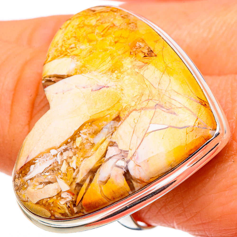 Brecciated Mookaite Rings handcrafted by Anasilvercos - RING99216