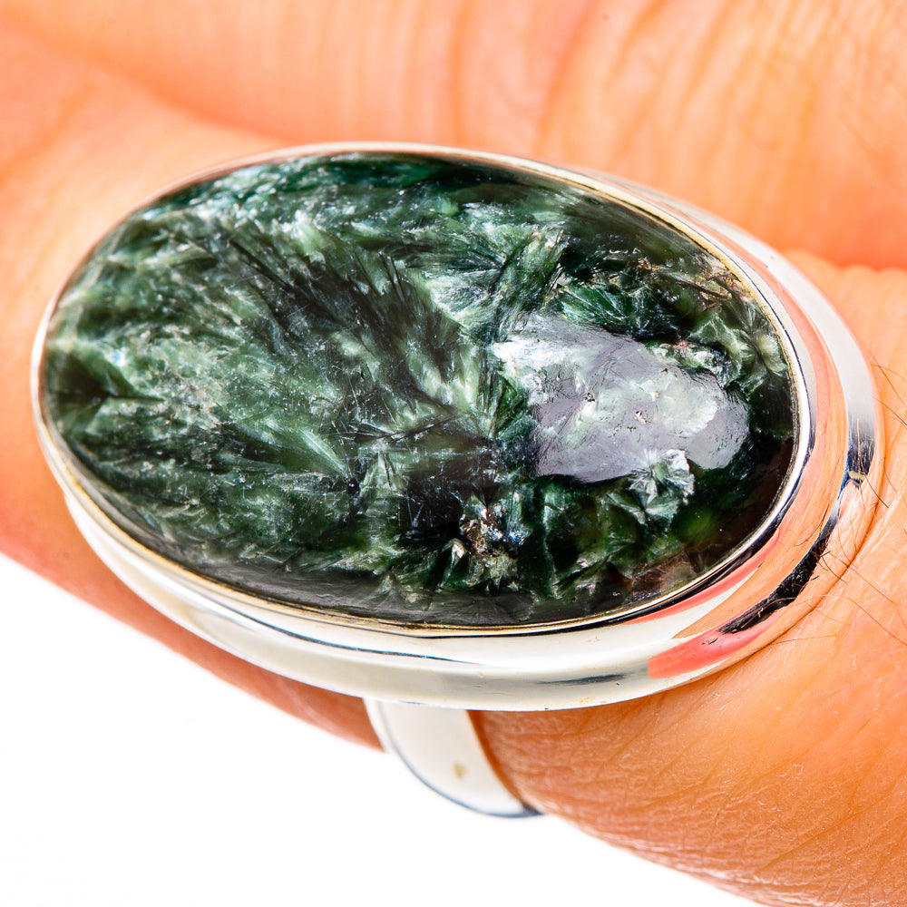Seraphinite Rings handcrafted by Anasilvercos - RING99230
