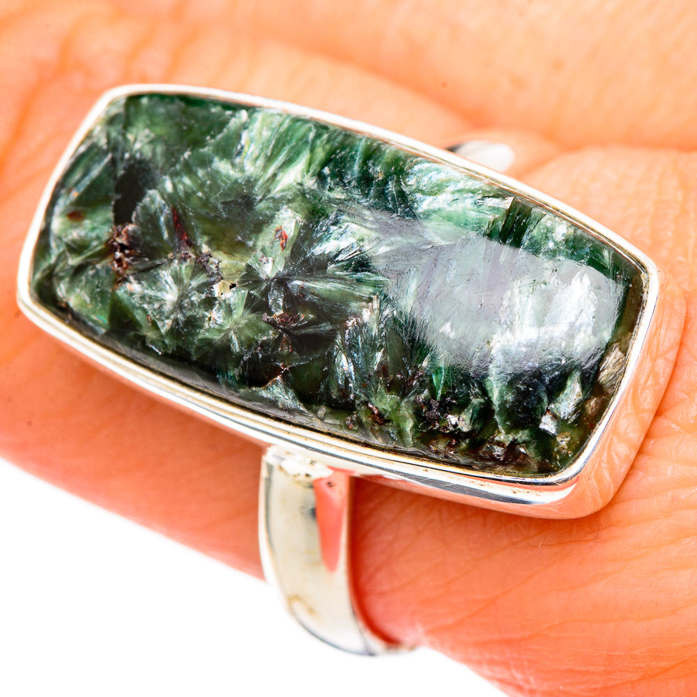 Seraphinite Rings handcrafted by Anasilvercos - RING99231
