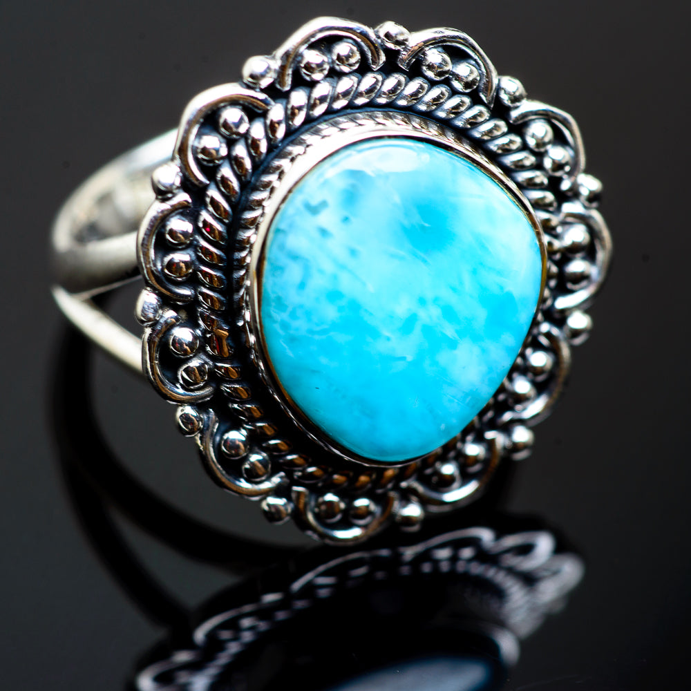 Larimar Rings handcrafted by Anasilvercos - RING992469