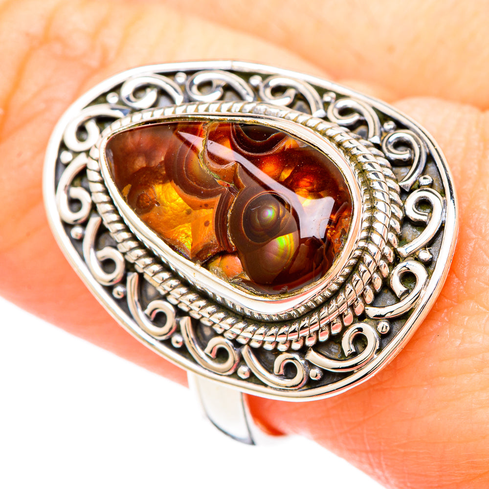 Mexican Fire Agate Rings handcrafted by Anasilvercos - RING99247
