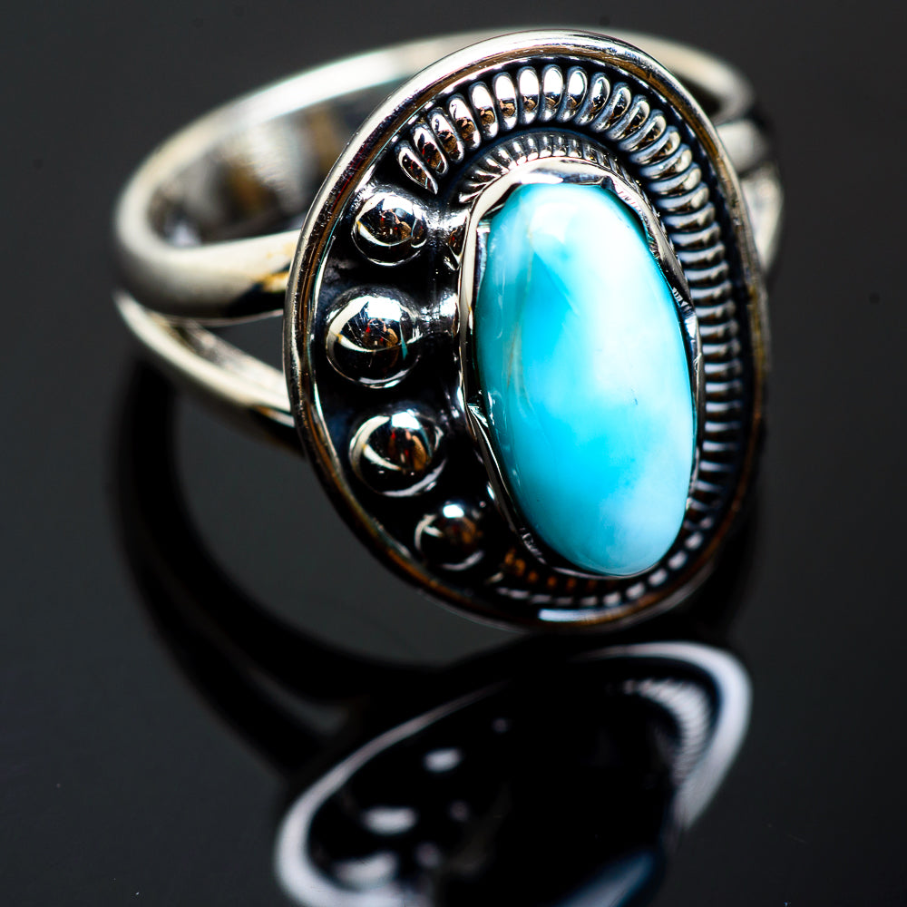 Larimar Rings handcrafted by Anasilvercos - RING992477