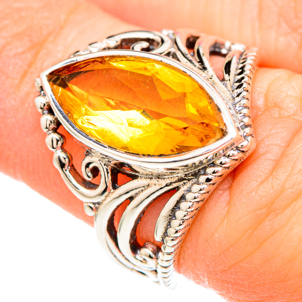 Citrine Rings handcrafted by Anasilvercos - RING99250