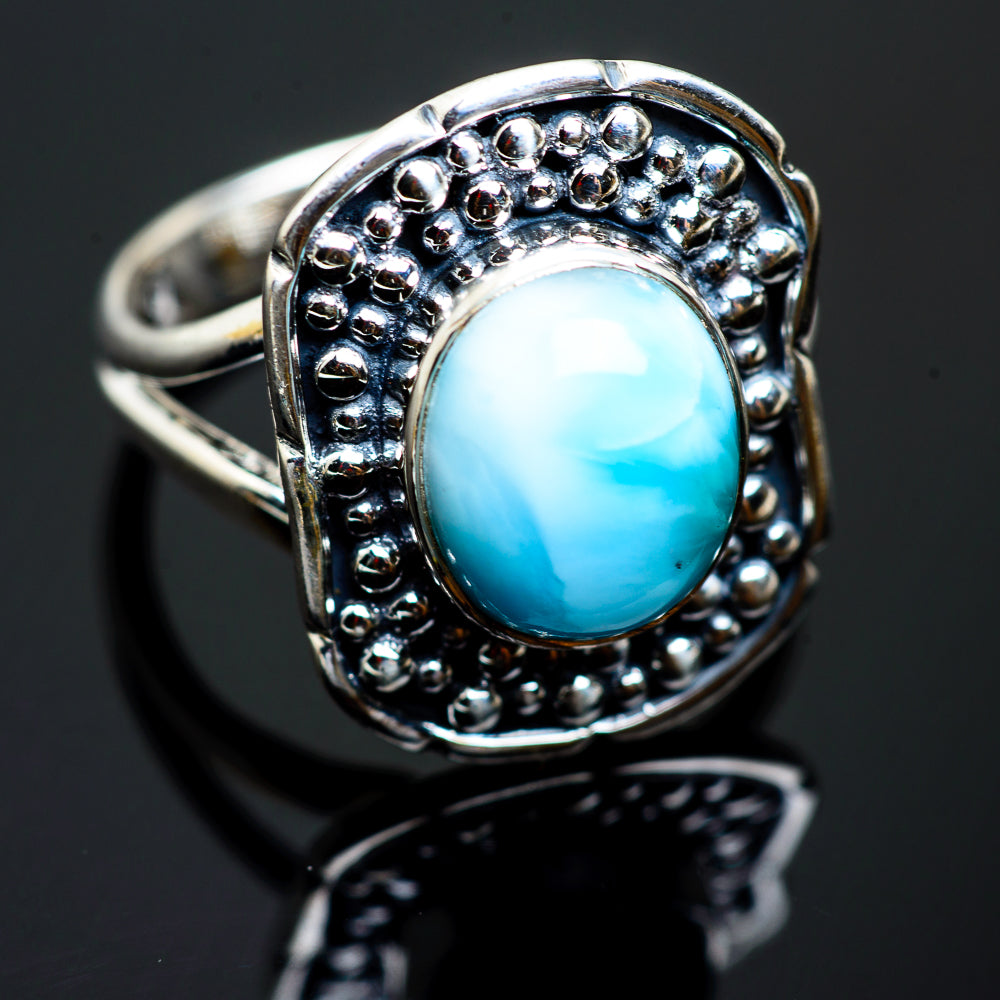Larimar Rings handcrafted by Anasilvercos - RING992561