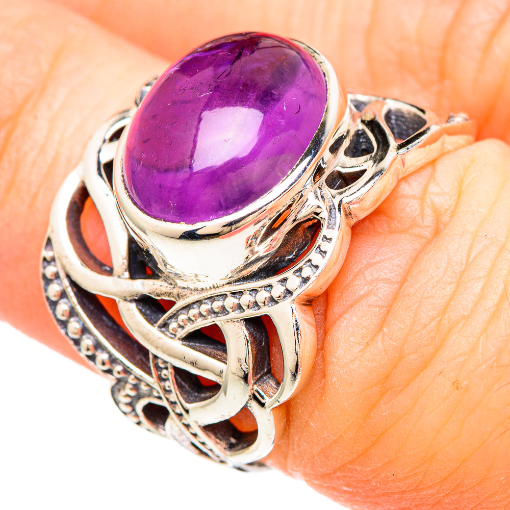 Amethyst Rings handcrafted by Anasilvercos - RING99260