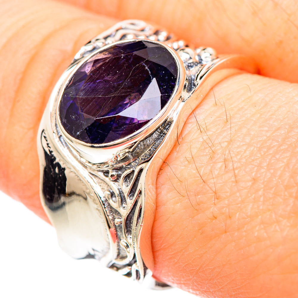 Violet Spinel Rings handcrafted by Anasilvercos - RING99264