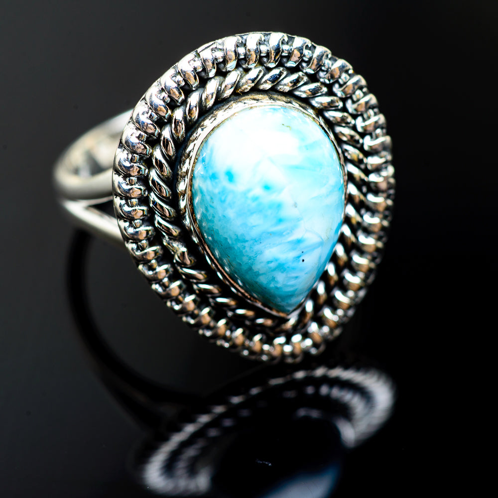 Larimar Rings handcrafted by Anasilvercos - RING992783