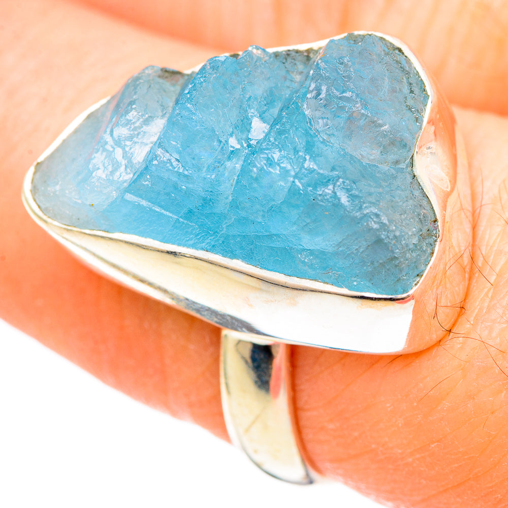 Aquamarine Rings handcrafted by Anasilvercos - RING99278