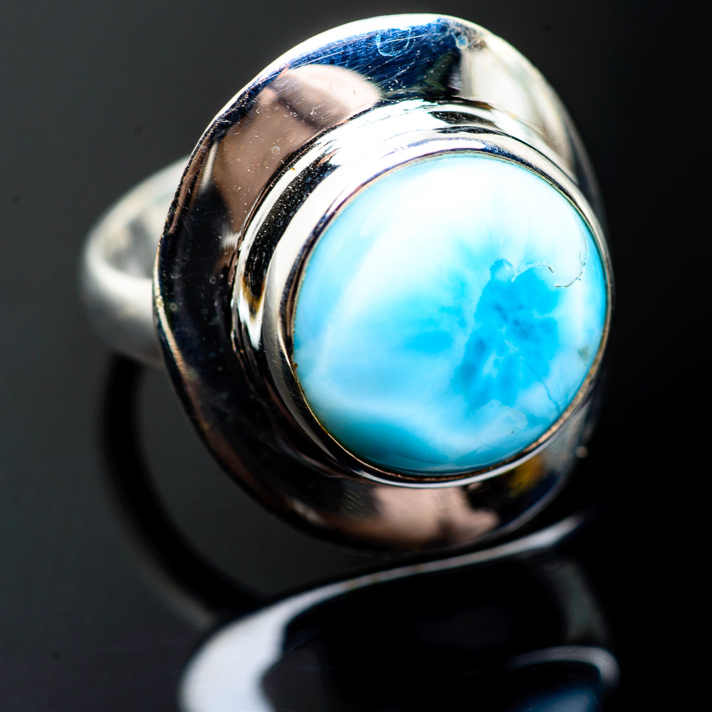 Larimar Rings handcrafted by Anasilvercos - RING992840