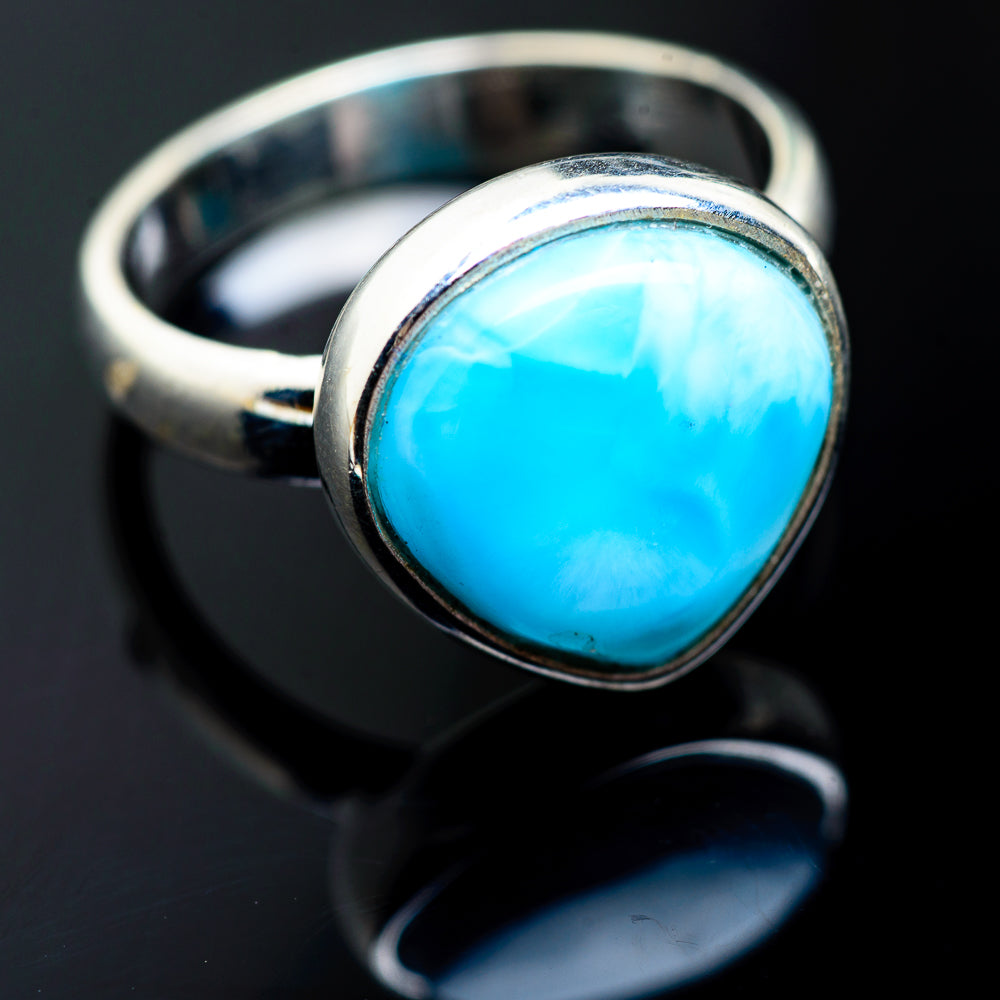 Larimar Rings handcrafted by Anasilvercos - RING992856
