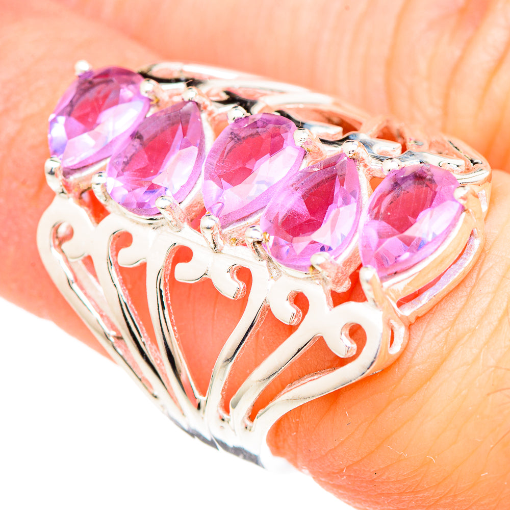 Color Change Alexandrite (lab.) Rings handcrafted by Anasilvercos - RING99302