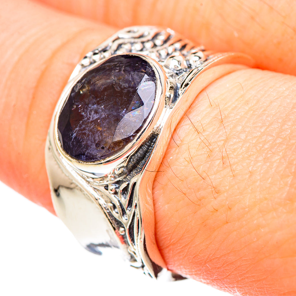 Violet Spinel Rings handcrafted by Anasilvercos - RING99303
