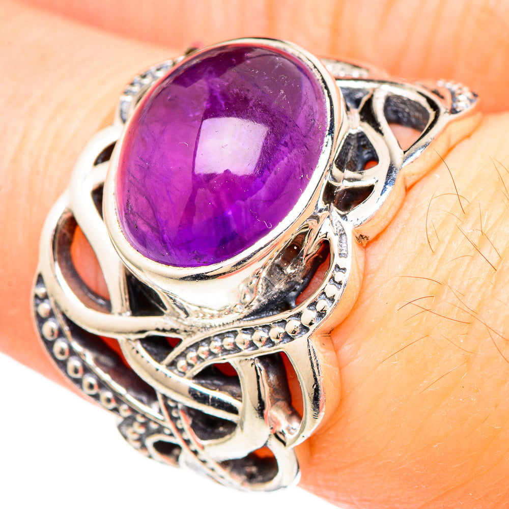 Amethyst Rings handcrafted by Anasilvercos - RING99305