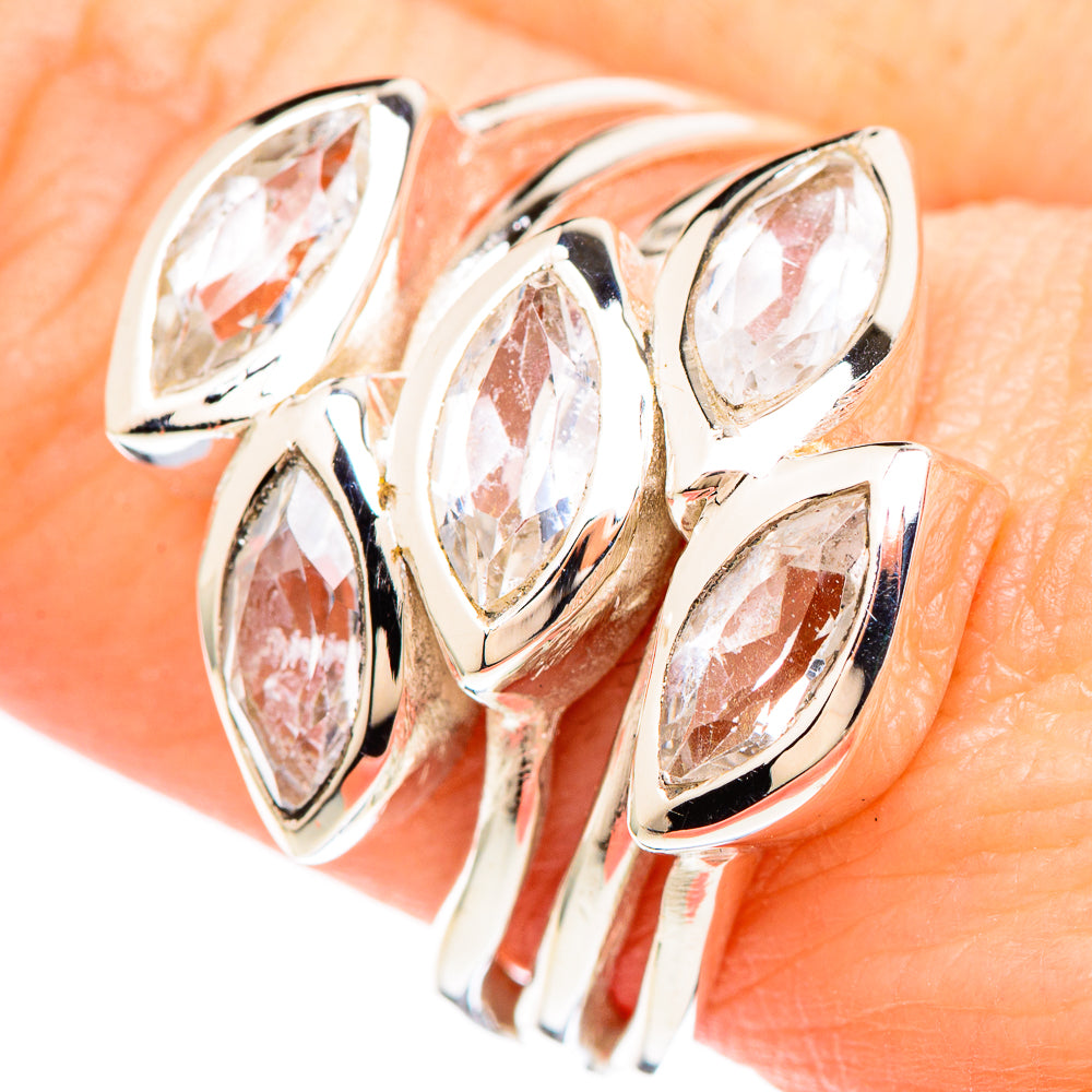 White Quartz Rings handcrafted by Anasilvercos - RING99314