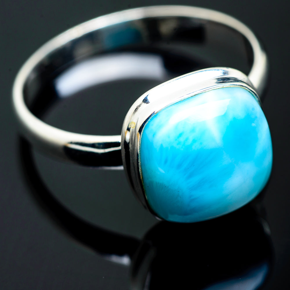 Larimar Rings handcrafted by Anasilvercos - RING993259