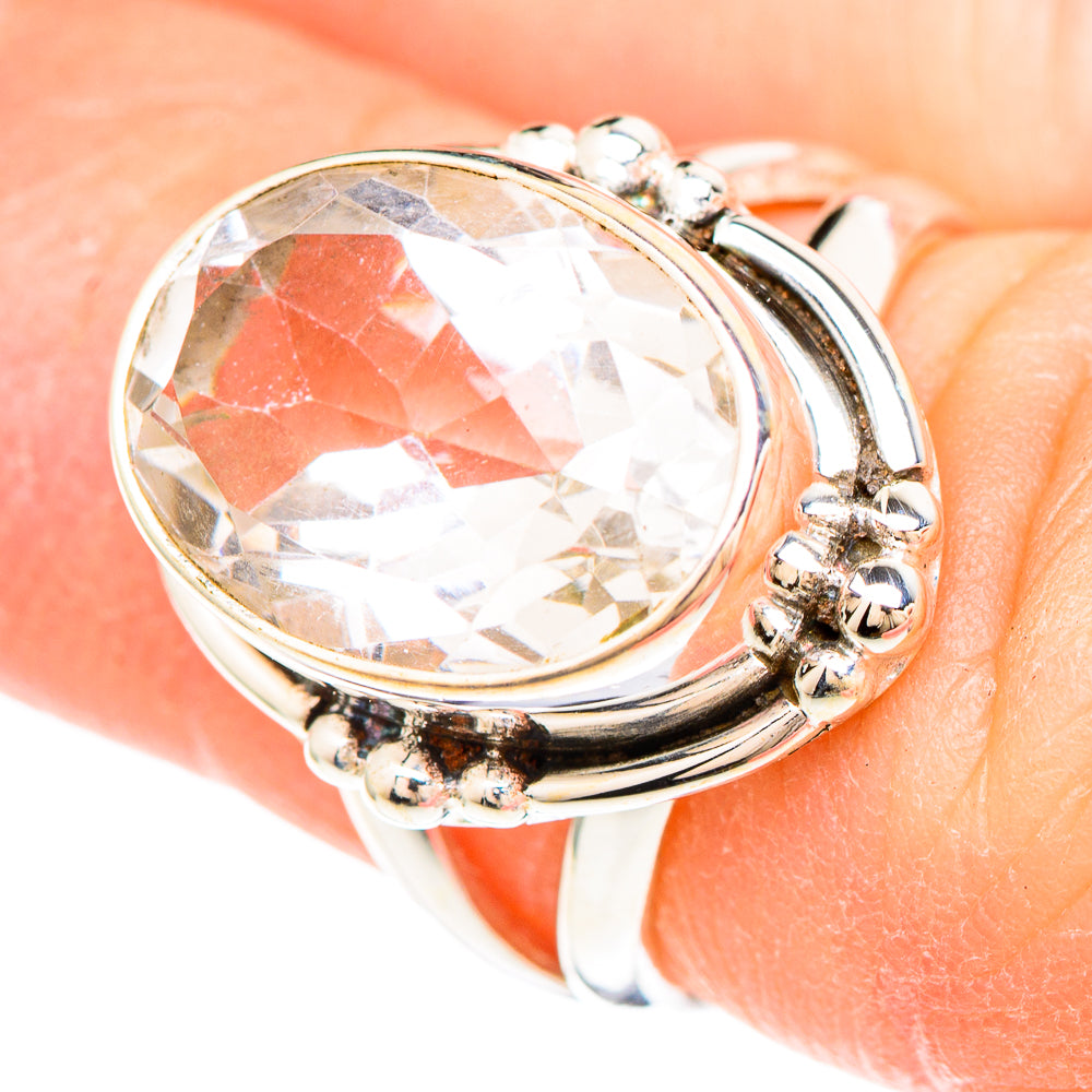 White Quartz Rings handcrafted by Anasilvercos - RING99352