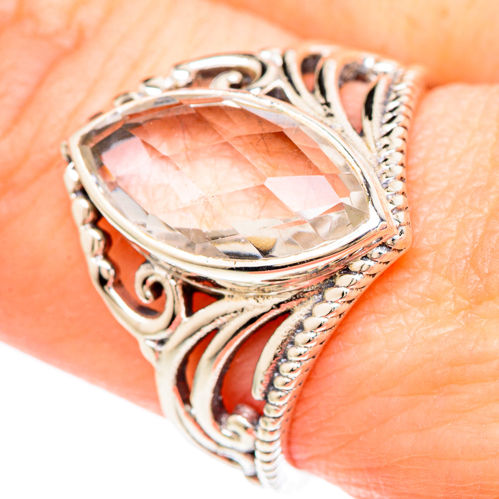 White Quartz Rings handcrafted by Anasilvercos - RING99353