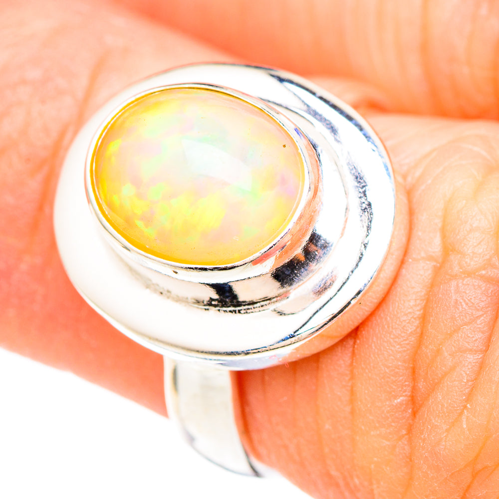 Ethiopian Opal Rings handcrafted by Anasilvercos - RING99357