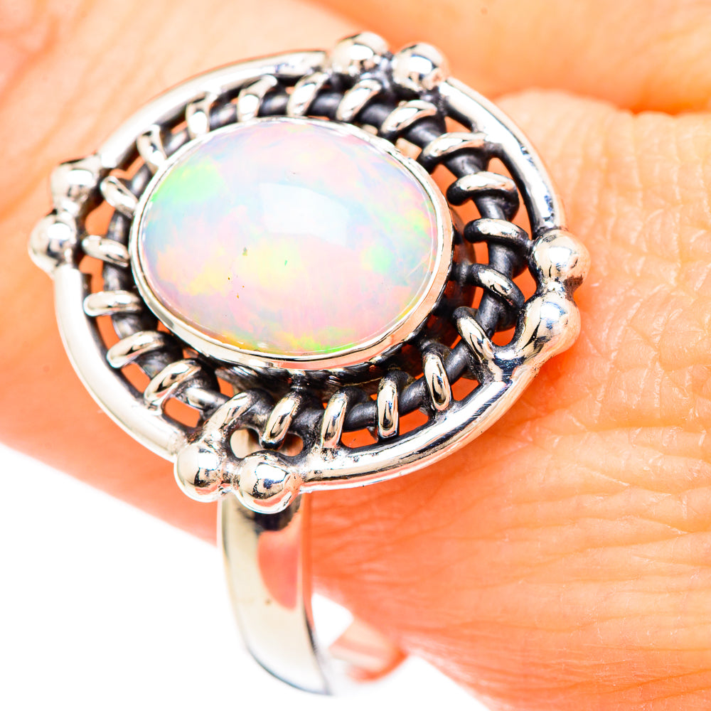 Ethiopian Opal Rings handcrafted by Anasilvercos - RING99358