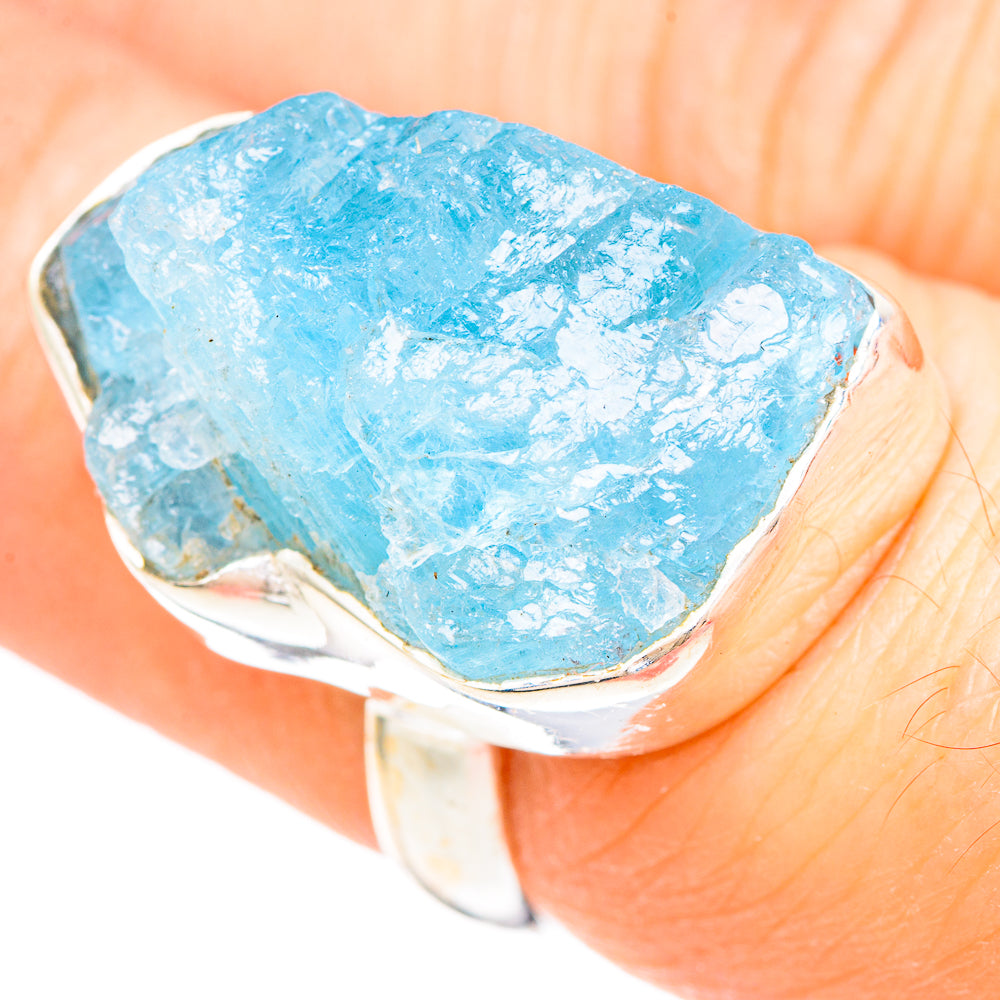 Aquamarine Rings handcrafted by Anasilvercos - RING99359