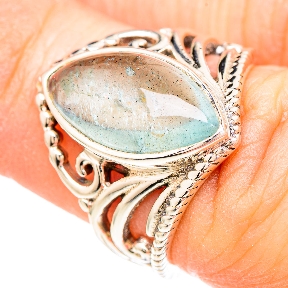 Aquamarine Rings handcrafted by Anasilvercos - RING99361